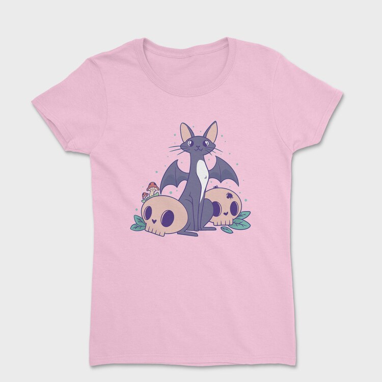 Pastel Goth Bat Cat Cute, Tricou Femei