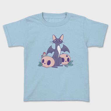 Pastel Goth Bat Cat Cute, Tricou Copii