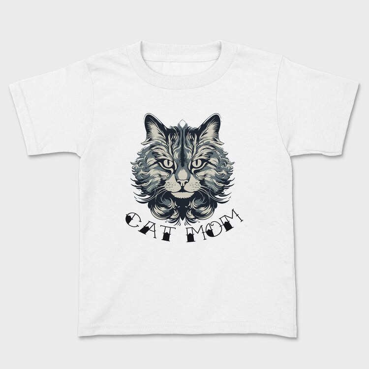 Detailed Cat Mom, Tricou Copii