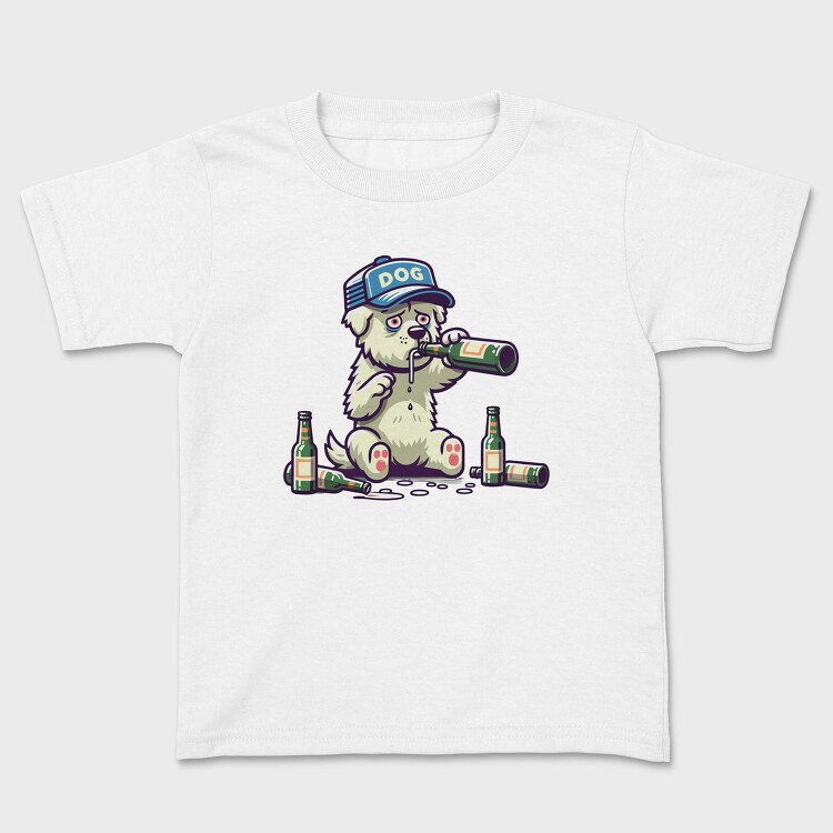 Dog Drinking Beer, Tricou Copii