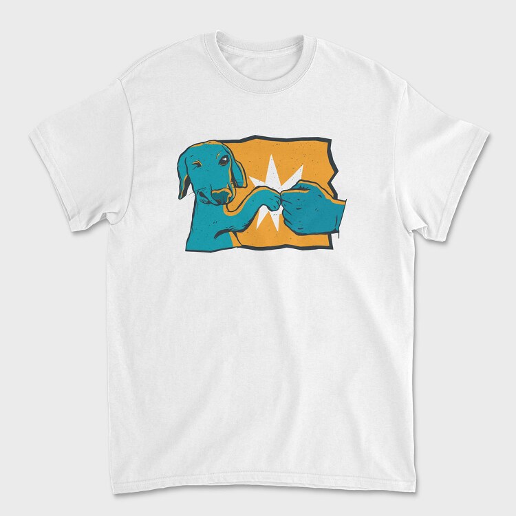 Dog Fist Bump Like Bro, Tricou Barbati (Unisex)