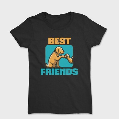 Dog Human Friendship Best Friends, Tricou Femei