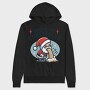 Funny Drunk Santa Claus On Christmas, Hanorac Oversize Barbati (Unisex)