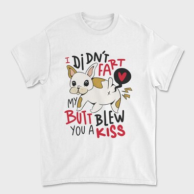 Funny Fart French Bulldog, Tricou Barbati (Unisex)