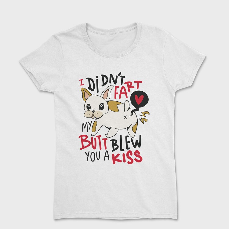 Funny Fart French Bulldog, Tricou Femei