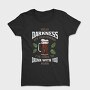 Funny Melancholy Beer Darkness My Old Friend Drinking Quote, Tricou Femei