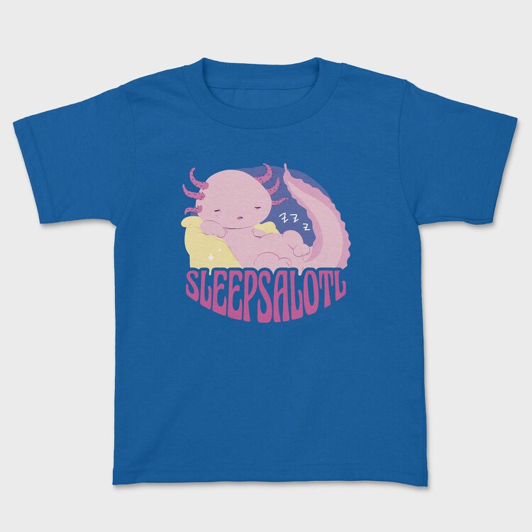 Funny Sleepy Axolotl Sleepsalotl, Tricou Copii