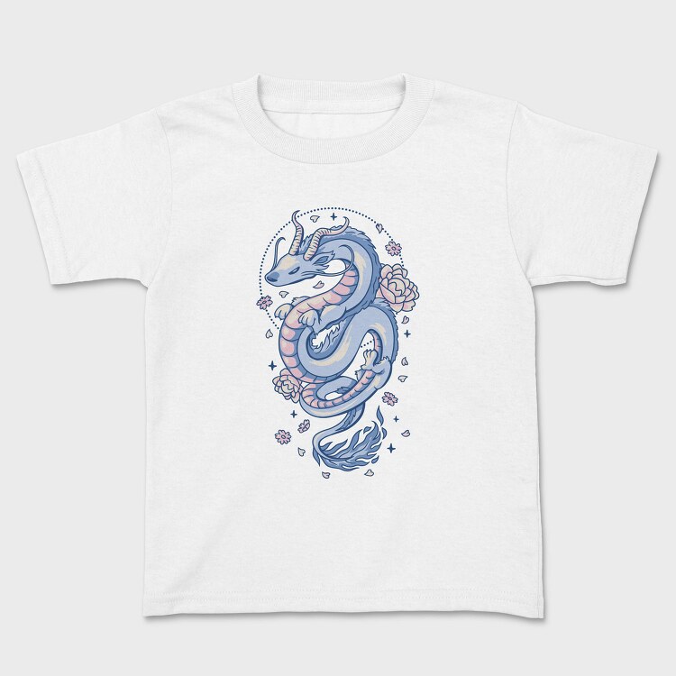 Floral Asian Dragon, Tricou Copii