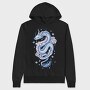 Floral Asian Dragon, Hanorac Oversize Barbati (Unisex)