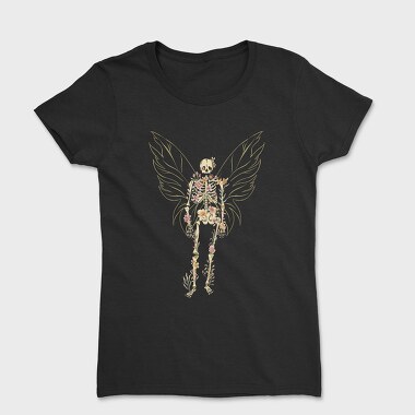 Floral Butterfly Skeleton, Tricou Femei