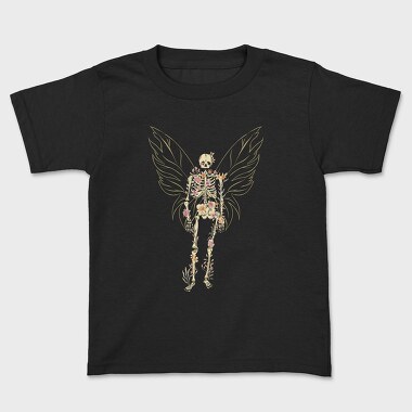 Floral Butterfly Skeleton, Tricou Copii