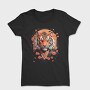 Floral Japanese Tiger Japanesse, Tricou Femei
