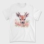 Florla Deer Throw Pillow, Tricou Barbati (Unisex)