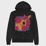 Flower Guitar Uke Flowers, Hanorac Oversize Barbati (Unisex)