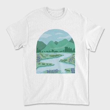 Flower Meadow, Tricou Barbati (Unisex)