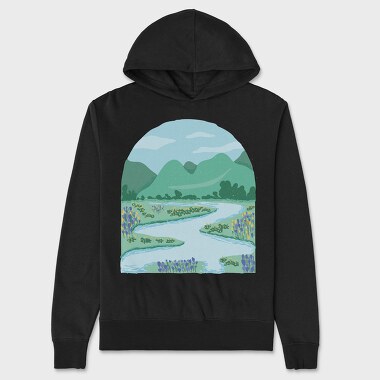 Flower Meadow, Hanorac Oversize Barbati (Unisex)