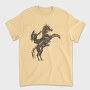 Girl Equitation Horse Two Feet, Tricou Barbati (Unisex)