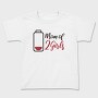 Girl Mom Battery Funny Momo Of Two Girls, Tricou Copii