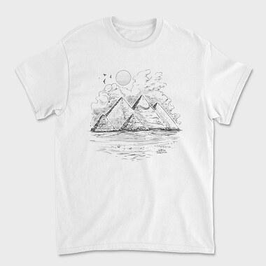Giza Pyramids Piramids, Tricou Barbati (Unisex)