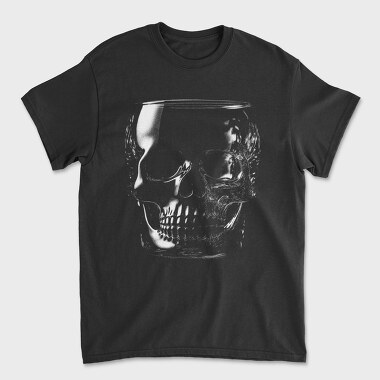 Glass Skull Realistic Creepy, Tricou Barbati (Unisex)