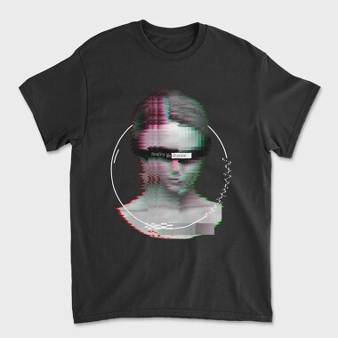 Glitch Front Face, Tricou Barbati (Unisex)