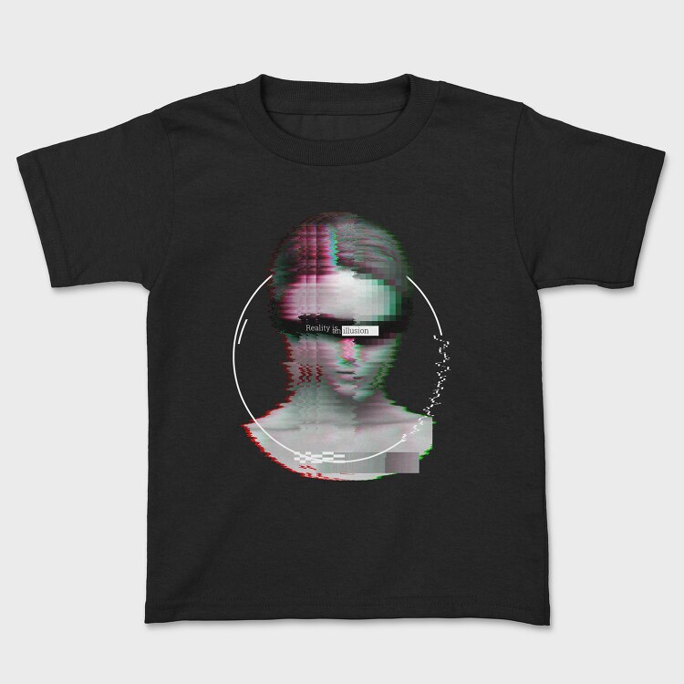 Glitch Front Face, Tricou Copii