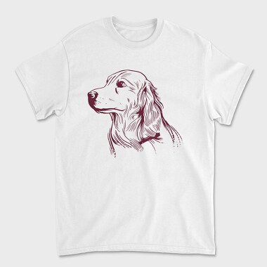 Golden Retriever Dog, Tricou Barbati (Unisex)