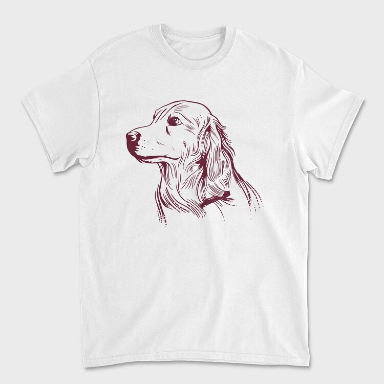Golden Retriever Dog, Tricou Barbati (Unisex)