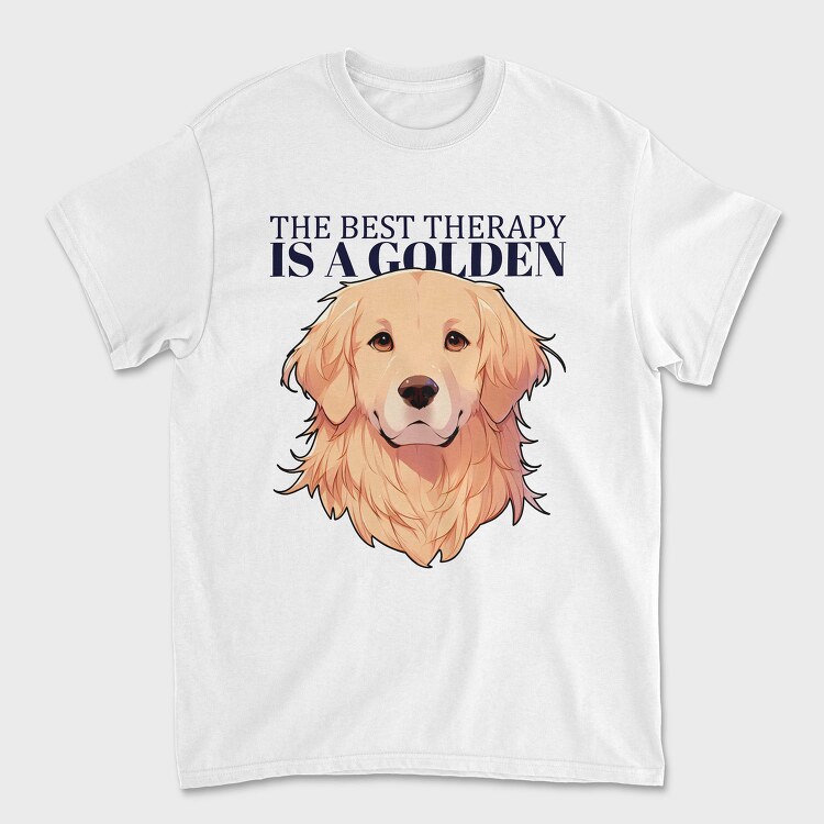 Golden Retriever Therapy, Tricou Barbati (Unisex)