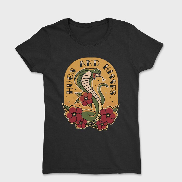 Snake Cobra Tattoo Style, Tricou Femei
