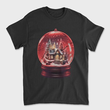 Snow Globe Christmas Snowball, Tricou Barbati (Unisex)