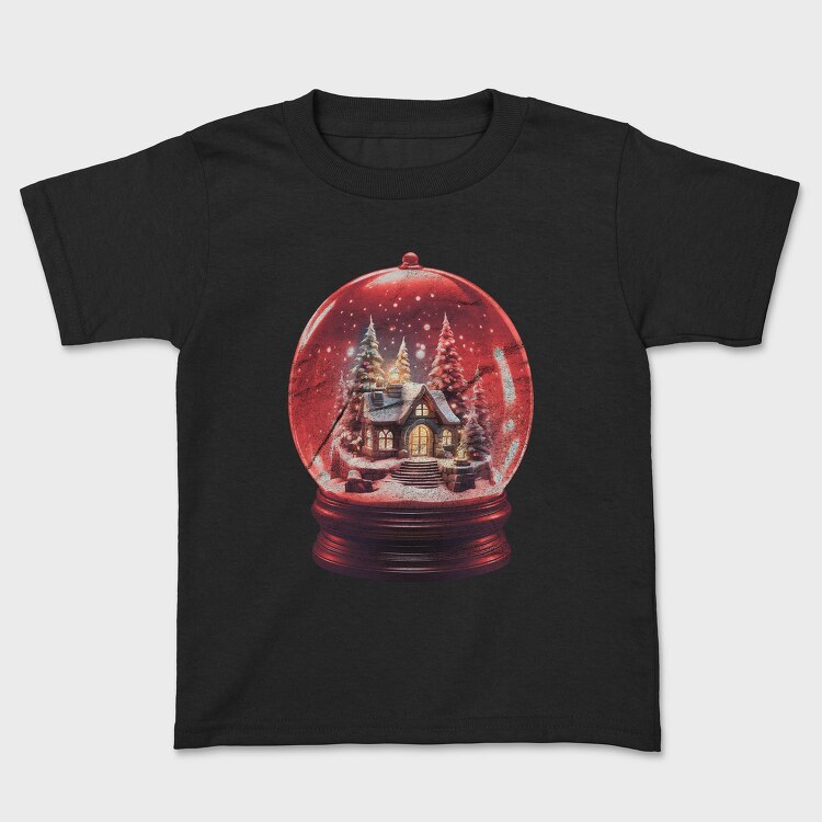 Snow Globe Christmas Snowball, Tricou Copii