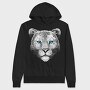 Snow Leopard Portrait, Hanorac Oversize Barbati (Unisex)