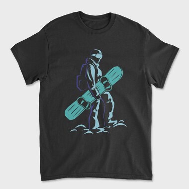 Snowboard Winter Sport Snowboarder, Tricou Barbati (Unisex)