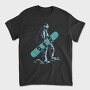 Snowboard Winter Sport Snowboarder, Tricou Barbati (Unisex)