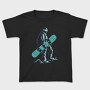 Snowboard Winter Sport Snowboarder, Tricou Copii