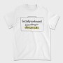 Socially Awkward Cat Name Tag, Tricou Barbati (Unisex)