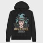 Spooky Witch And Cats Coven Halloween, Hanorac Oversize Barbati (Unisex)