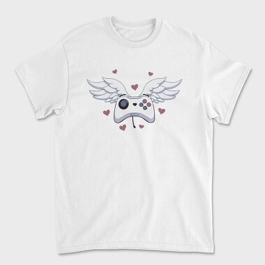 Game Controller With Wings Joystick, Tricou Barbati (Unisex)