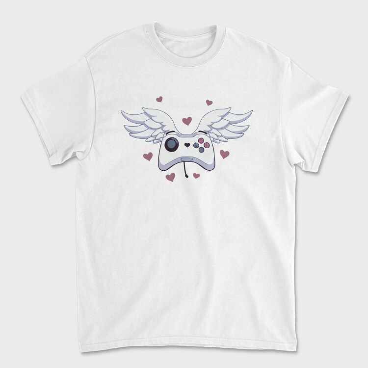Game Controller With Wings Joystick, Tricou Barbati (Unisex)