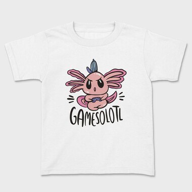 Gamer Axolotl Gamesolotl, Tricou Copii
