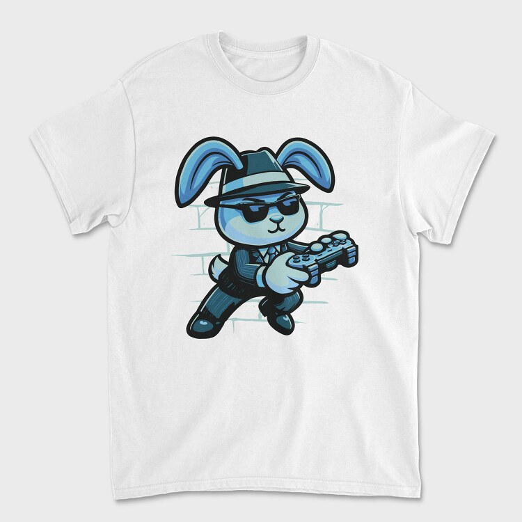 Gamer Bunny, Tricou Barbati (Unisex)