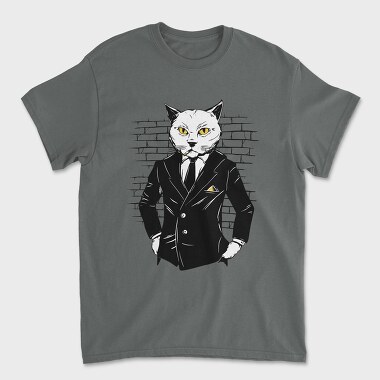 Gangster Cat In A Suit, Tricou Barbati (Unisex)