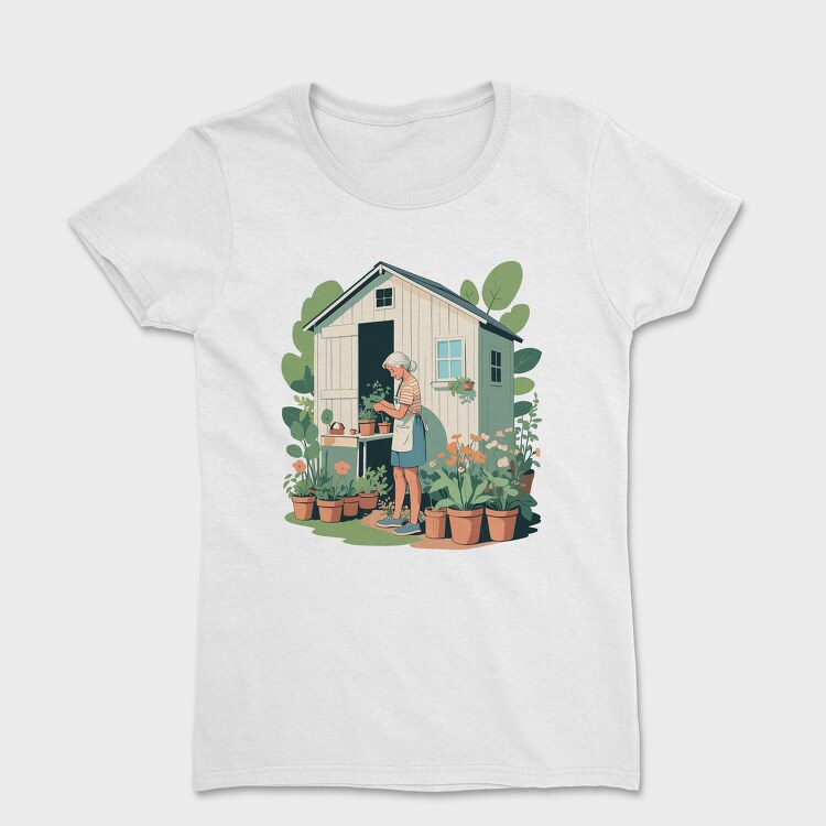Gardening Woman Garden, Tricou Femei