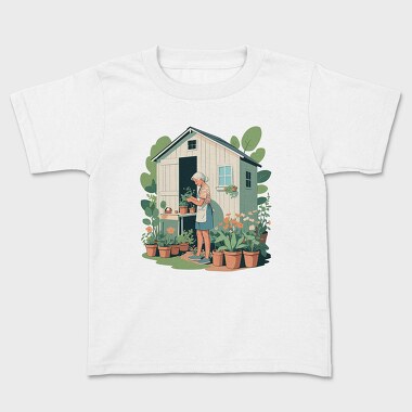 Gardening Woman Garden, Tricou Copii