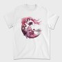 Geisha With Sakura Tea, Tricou Barbati (Unisex)