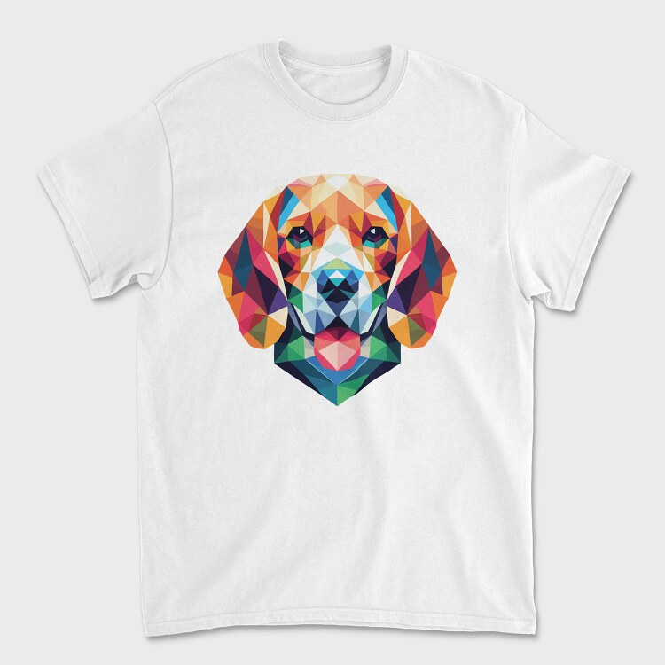 Geometric Beagle, Tricou Barbati (Unisex)