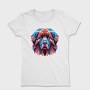 Geometric Newfoundland Dog, Tricou Femei