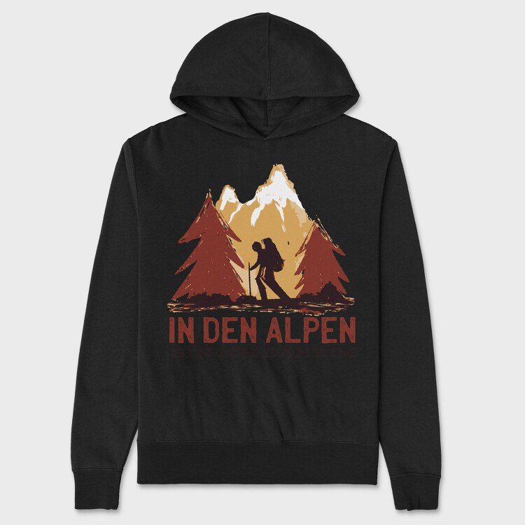 German Alpen Hiking, Hanorac Oversize Barbati (Unisex)