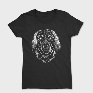 German Dog Breed Hovarwart Head, Tricou Femei